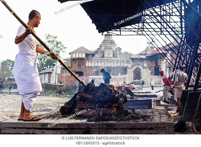 Hindu cremation at Pashupatinath, Kathmandu, Nepal