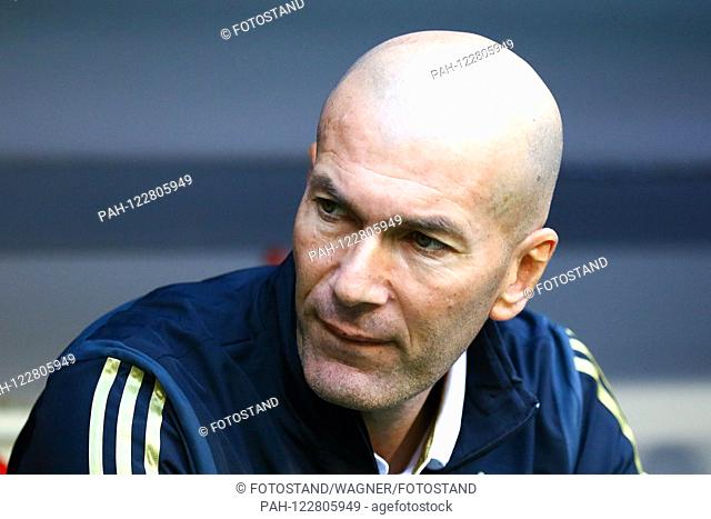 Muenchen, Germany July 30, 2019: Audi Cup - 2019 - Real Madrid. Tottenham Hotspur coach Zinedine Zidane (Real Madrid), Action / Frame / Portrait / Face / |...