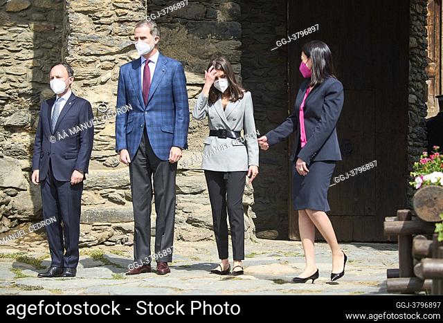 King Felipe VI of Spain, Queen Letizia of Spain attend Official Lunch offered by the Cap de Govern of Andorra during 2 day State visit to Principality of...