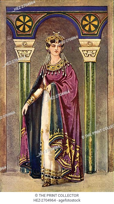 'The Empress Theodora - Sixth Century, A.D.', 1924. Creator: Herbert Norris