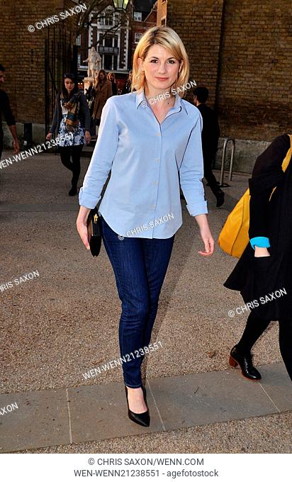 Celebrities arriving for the private view of 'Pangaea New Art From Africa And Latin America' at the Saatchi Gallery Featuring: Jodie Whittaker Where: London