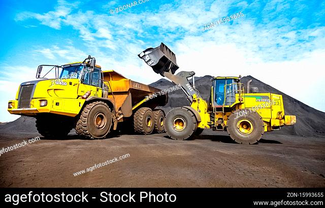 Johannesburg, South Africa - April 20 2012: Manganese Mining and Equipment