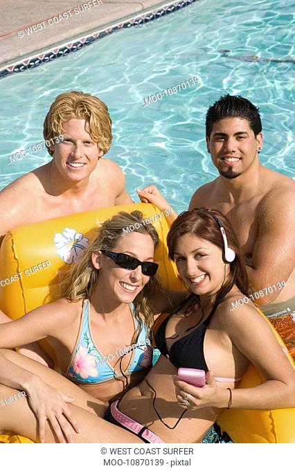 Group Portrait in Pool