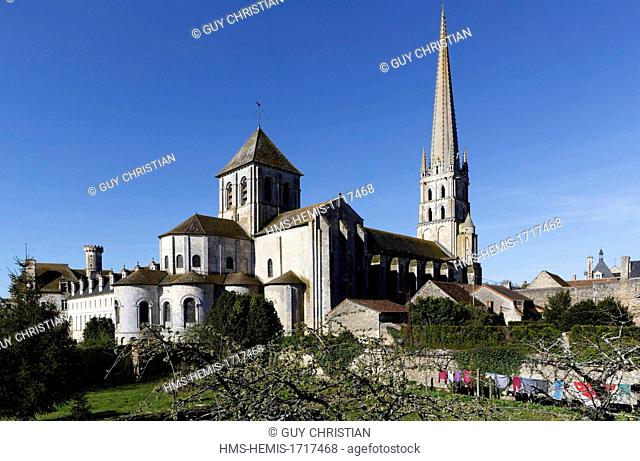 France, Vienne, Saint Savin, Saint Savin sur Gartempe abbey, frescoes listed as a World Heritage by UNESCO