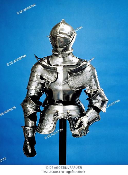 Armour of the man-at-arms made in northern Germany, ca 1530. Germany, 16th century.  Brescia, Castello-Mastio Visconteo Museo Civico Delle Armi Luigi Marzoli...