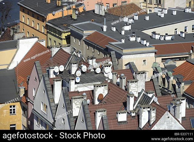 Residential buildings, Old Town, Wroclaw, Lower Silesia, Poland, Europe