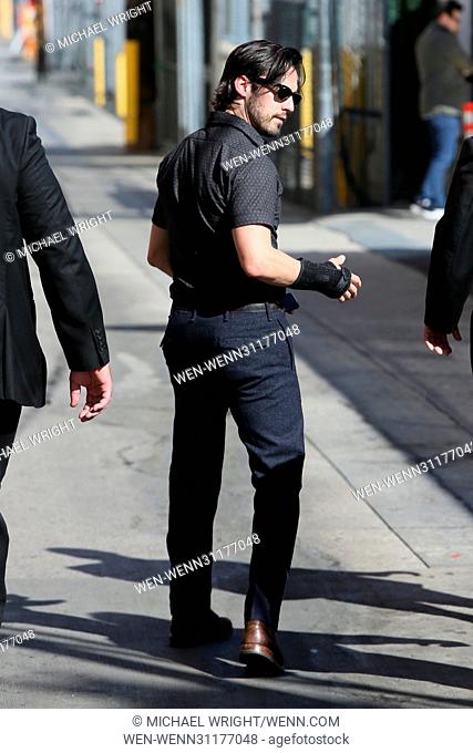 Milo Ventimiglia seen arriving at the ABC studios for Jimmy Kimmel Live Featuring: Milo Ventimiglia Where: Los Angeles, California
