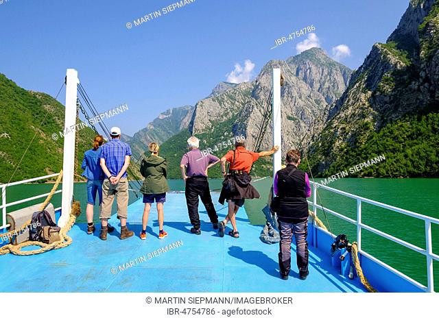 Ferry to Koman Reservoir, Liqeni i Komanit, River Drin, Qark Shkodra, Albania