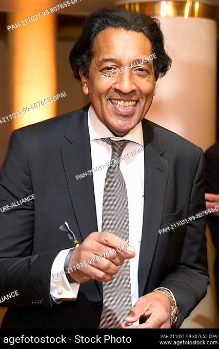 30 October 2021, Hessen, Frankfurt/Main: Cherno Jobatey appears at the Marken Gala . The ""Marken Gala"" in Frankfurt is considered one of the most important...