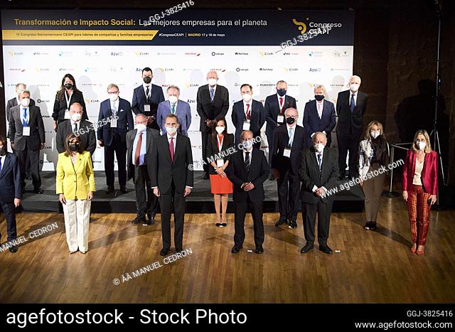 King Felipe VI of Spain attends Closing ceremony of the 4th CEAPI Ibero-American Congress for Leaders of Companies and Business Families at Caixa Forum on May...