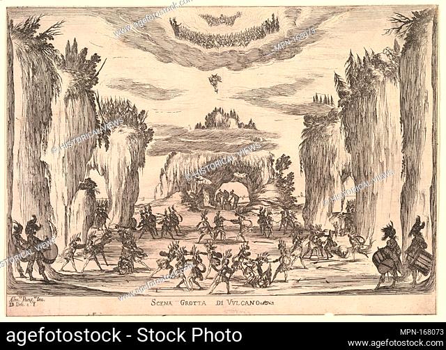 Grotto scene with Vulcan, from 'The marriage of the gods' (Le nozze degli Dei). Series/Portfolio: 'The marriage of the gods' (Le nozze degli Dei); Artist:...