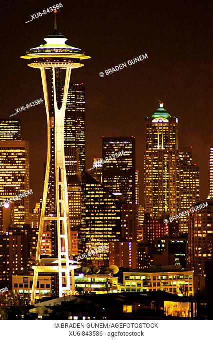 Seattle’s skyline at night Washington, United States