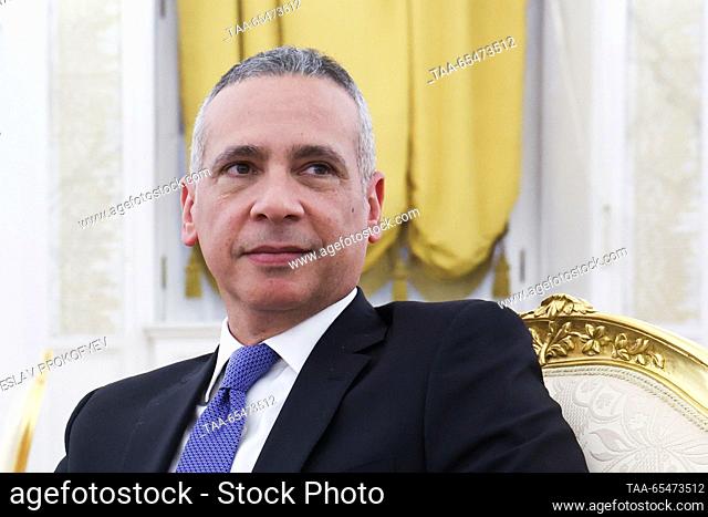 RUSSIA, MOSCOW - DECEMBER 4, 2023: The Dominican Republic's ambassadors to Russia Alejandro Arias Zarzuela is seen before a ceremony to present diplomatic...