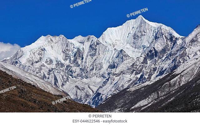 Mountain of the Langtang Himal range, Nepal
