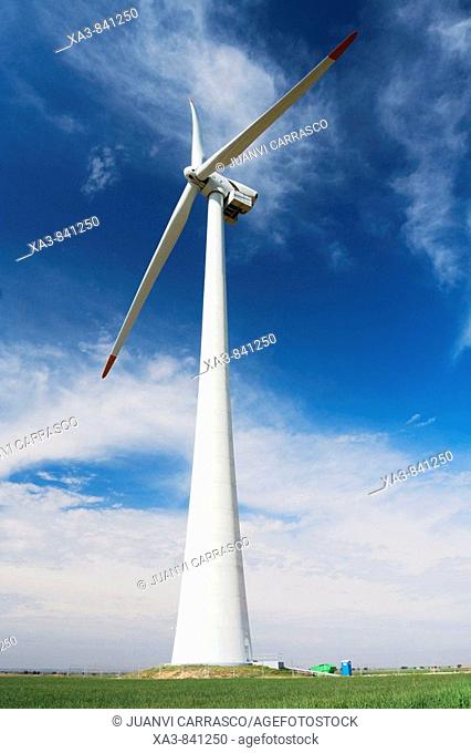 Wind turbine, Albacete province, Castilla la mancha, Spain
