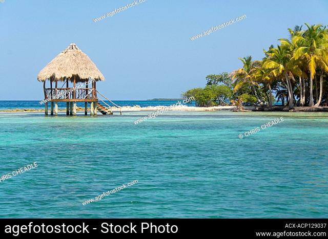 Palapa platform, North Long Coco Plum Caye, Belize