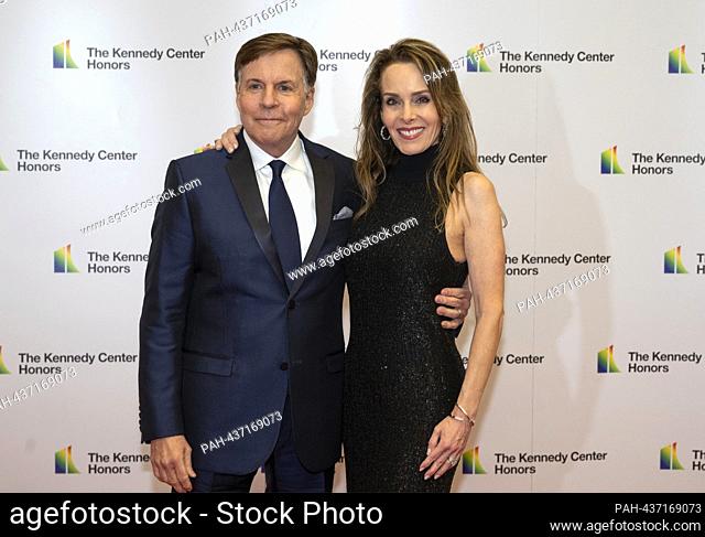 Bob Costas and Jill Costas arrive for the Medallion Ceremony honoring the recipients of the 46th Annual Kennedy Center Honors at the Department of State in...