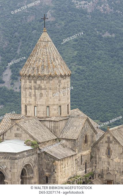 Armenia, Tatev, Tatev Monastery, 9th century, high angle view