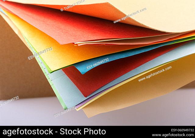 Color paperin view as texture background