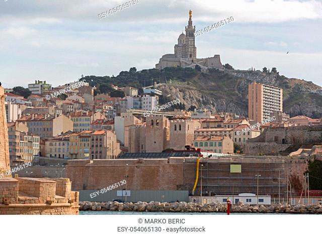 Winter Day Cityscape of Marseille France