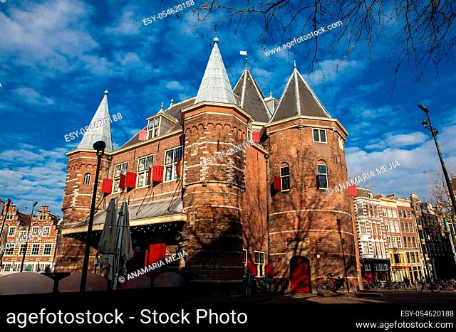 Beautiful 15th-century building located at Nieuwmarkt square in Amsterdam