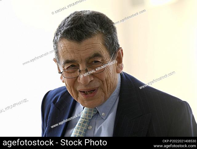 British barrister and Queen's Counsellor Geoffrey Nice lectures on issue of Tribunals at the Charles University in Prague, Czech Republic, February 14, 2022