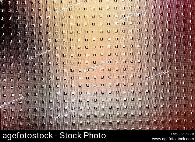 Abstract glass background patern gradient colors ang bumpy grid