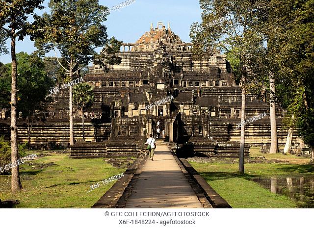 The restored Baphuon temple, Angkor Thom, Siem Reap, Cambodia