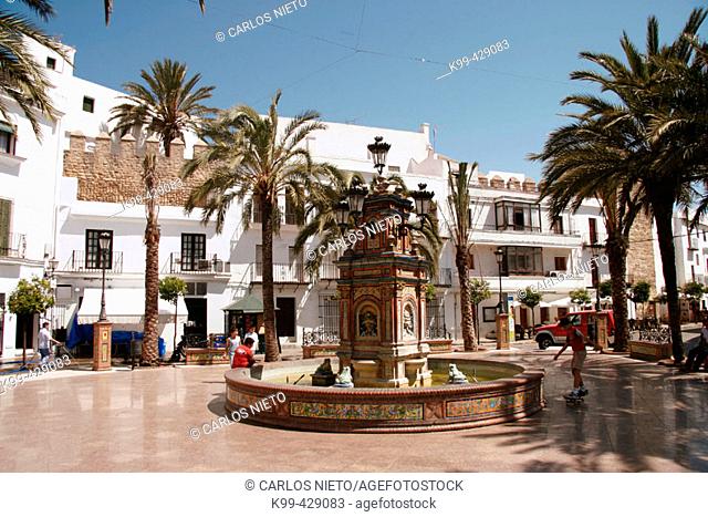 Plaza de España. Vejer de la Frontera. Cádiz province. Andalucía. Spain
