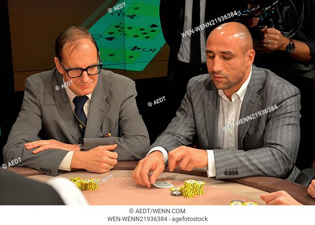 Celebrities attending the Charity Poker Tournament at Spielbank. Featuring: Chin Meyer, Arthur Abraham Where: Berlin, Germany When: 17 Nov 2014 Credit:...