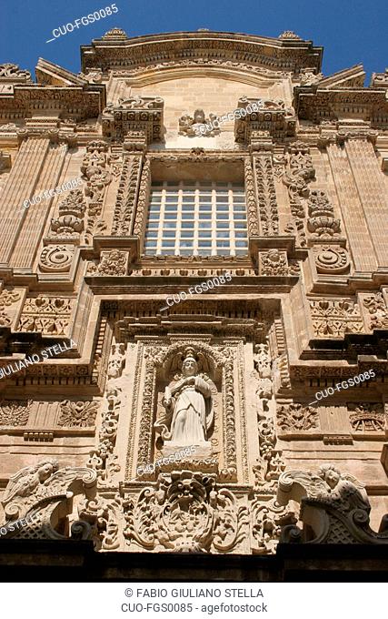 italy, gallipoli, façade on sant'agata cathedral