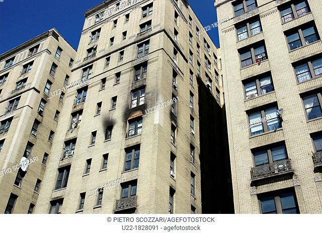 New York City, burnt apartment, The Bronx