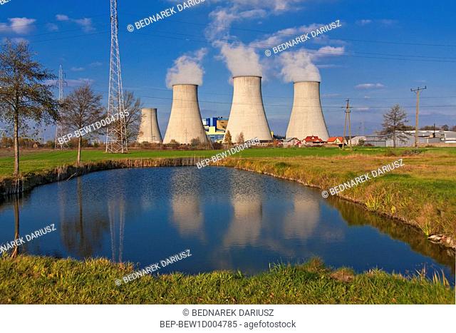 Power station in Adamow, Greater Poland Voivodeship, Poland