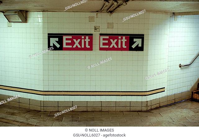 Sign, Exit, Subway