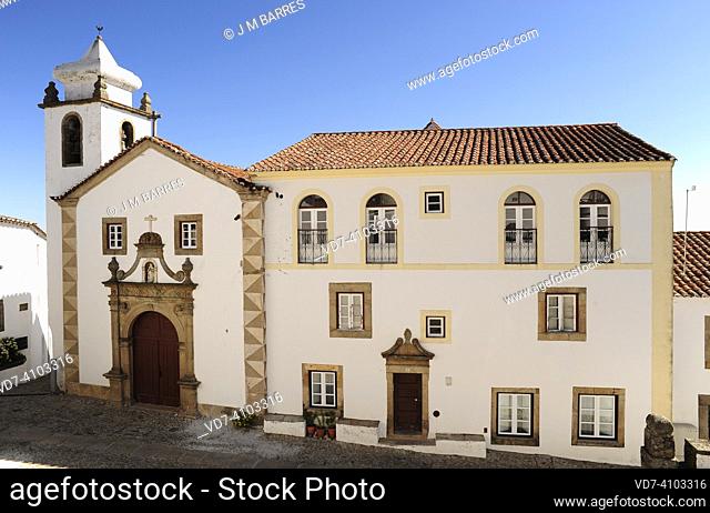 Marvao, Espirito Santo chapel (portal renaissance 16th century). Portalegre, Alentejo, Portugal