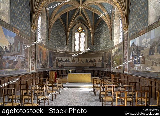 St. John's Cathedral chapel interior in Besancon, Bourgogne-Franche-Comté, France, Europe