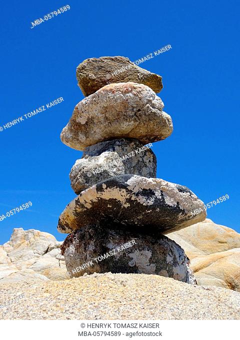 Pile of stones, Sithonia, Greece