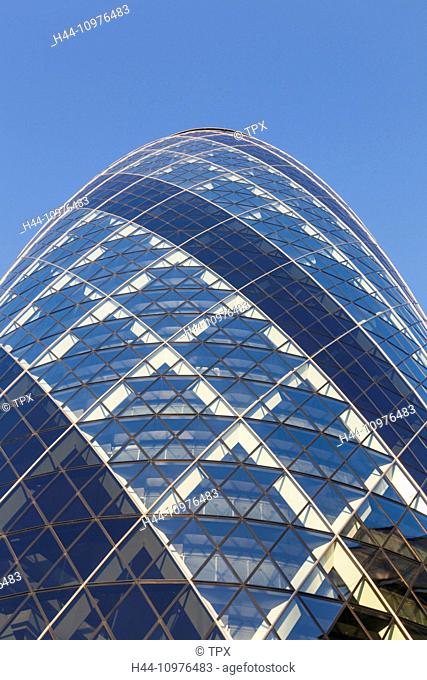 England, London, City of London, The Gherkin Building, Architect Foster and Partners