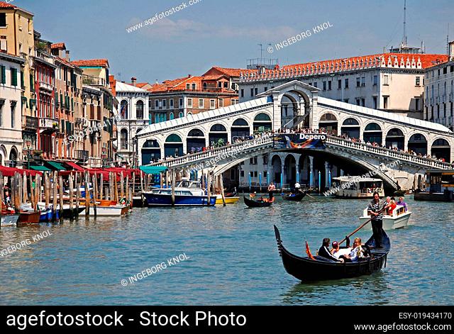 Rialto Brücke Kanal de Grande in Venedig