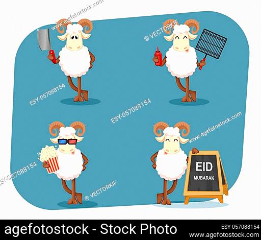 Cartoon set islam Stock Photos and Images | agefotostock