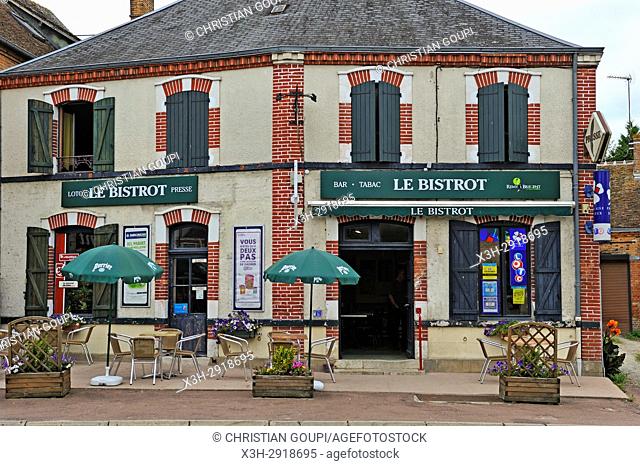 cafe-tobacco-loto at Isdes, Loiret department, Centre-Val-de-Loire region, France, Europe