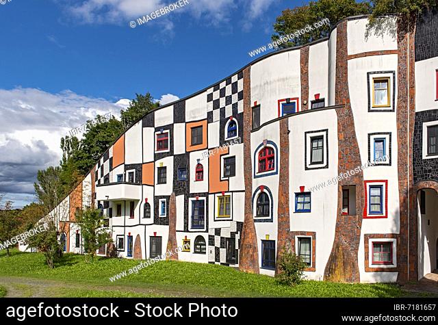 Kunsthaus, Art House, building of Rogner Thermal Spa and Hotel designed by Hundertwasser, Bad Blumau, Austria, Europe