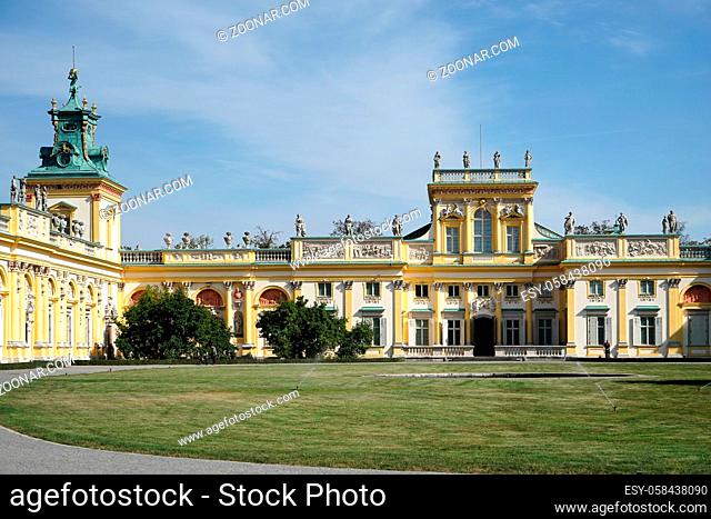 Wilanow Palace in Warsaw Poland