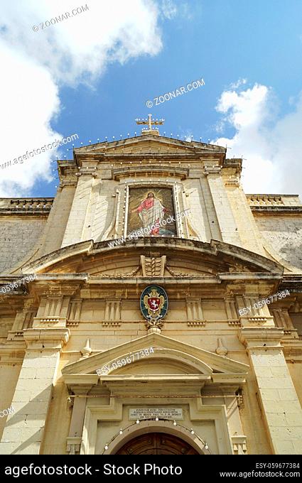 Details of St. Paul church in Rabat, Malta