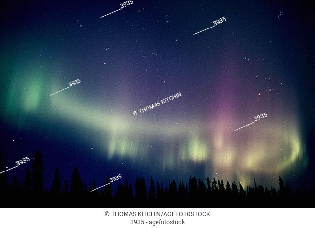 Northern Lights. Aurora Borealis