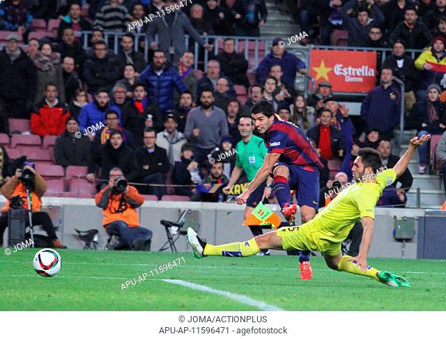 2015 Spanish Copa del Rey Semi-Final FC Barcelona v Villareal Feb 11th. 11.02.2015 Barcelona, Spain. Spanish Cup , Semi-final