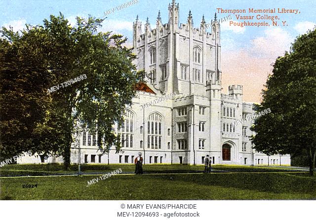 Thompson Memorial Library, Vassar College, Poughkeepsie, New York State, USA
