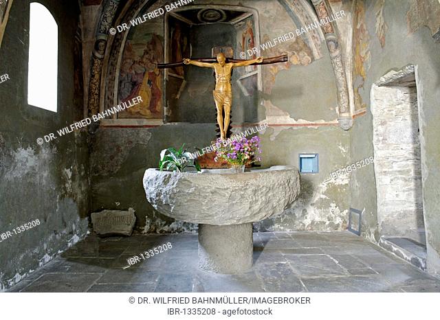 Baptistery, parish church Morgex, Aosta Valley, Piedmont, Italy, Europe