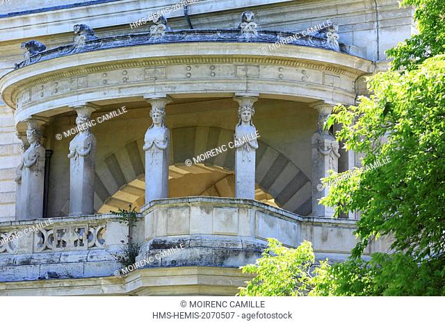 France, Bouches du Rhone, Marseille, Longchamp district, Palais Longchamp built in the 19th century, Historical Monument, the central pavilion