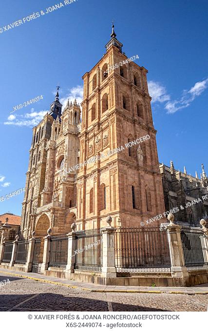 Cathedal of Santa Maria in Astorga, Way of St. James, Leon, Spain